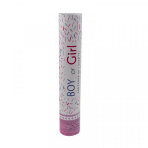 Gender Reveal Surprise Confetti Cannons Pink 50cm